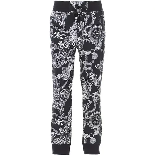 Cotton Printed Pants for Men , male, Sizes: M - Versace Jeans Couture - Modalova