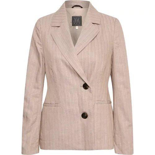 Striped Blazer Jacket Clay , female, Sizes: S, XS, M, XL, 2XL, L - InWear - Modalova