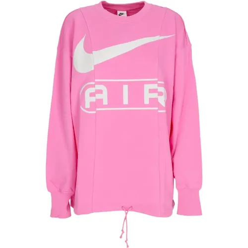 Lightweight Crewneck Sweatshirt Air Over-oversized , female, Sizes: M, XS, L, S - Nike - Modalova