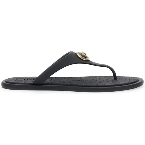 Rubber Slides Sandals , female, Sizes: 2 UK - Versace - Modalova