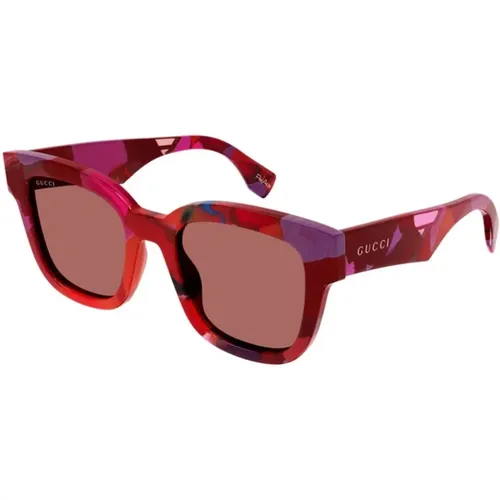 Orange Sunglasses Gg1624S , female, Sizes: 52 MM - Gucci - Modalova