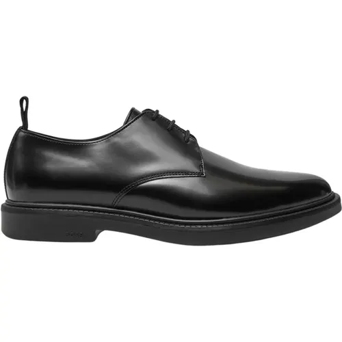 Leather Lace-Up Shoes , male, Sizes: 11 UK - Hugo Boss - Modalova