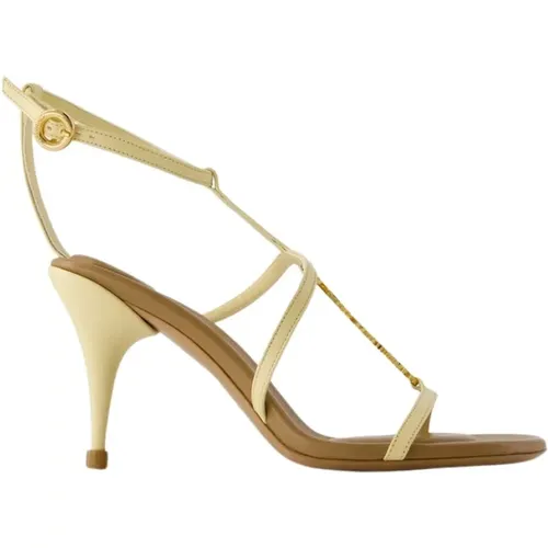 Ivory Leder Sandalen - Pralu , Damen, Größe: 36 EU - Jacquemus - Modalova