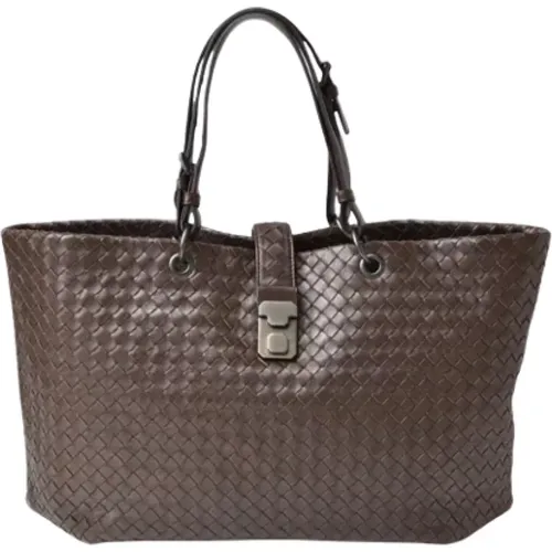 Pre-owned Leather totes , male, Sizes: ONE SIZE - Bottega Veneta Vintage - Modalova