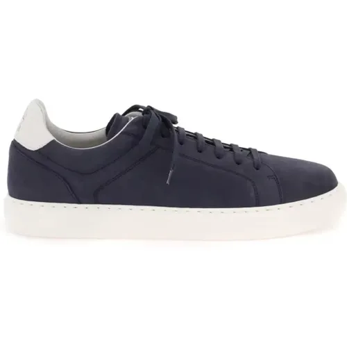 Nubuck Sneakers , male, Sizes: 9 UK, 7 UK - BRUNELLO CUCINELLI - Modalova