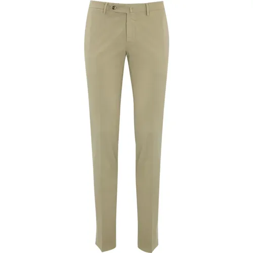 Baumwoll-Twill-Hose Slim Fit , Herren, Größe: M - PT Torino - Modalova