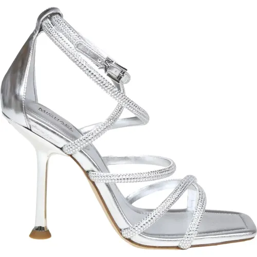 Womens Shoes Sandals Silver Ss23 , female, Sizes: 5 1/2 UK, 4 UK, 5 UK - Michael Kors - Modalova