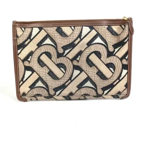 Pre-owned Fabric clutches , male, Sizes: ONE SIZE - Burberry Vintage - Modalova