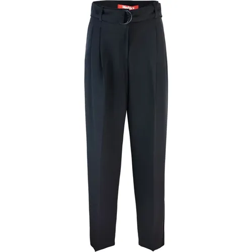 Fluid Cady Trousers , female, Sizes: 2XS, XS, S, L, M - Max Mara Studio - Modalova