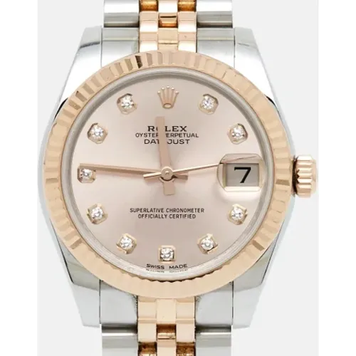 Pre-owned Rose Gold watches , female, Sizes: ONE SIZE - Rolex Vintage - Modalova