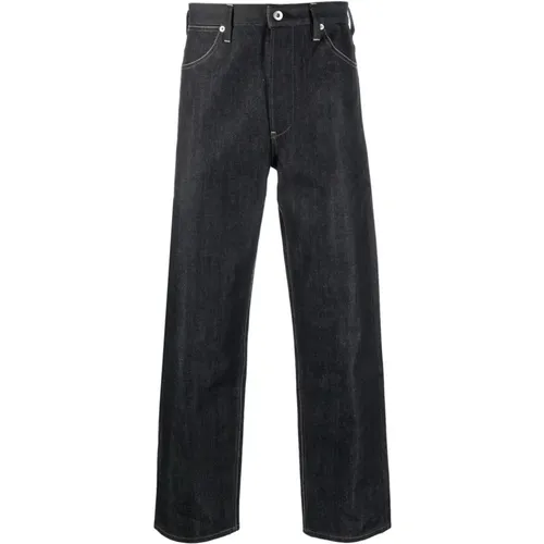 Blaue Straight-Cut Jeans für Herren , Herren, Größe: W32 - Jil Sander - Modalova