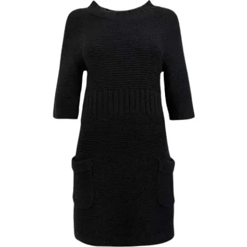 Pre-owned Wool dresses , female, Sizes: S - Chanel Vintage - Modalova