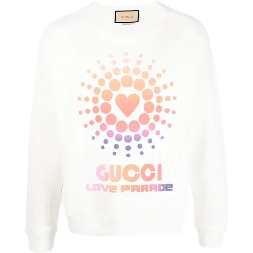 Weißer Love Parade Heart Sun Pullover - Gucci - Modalova