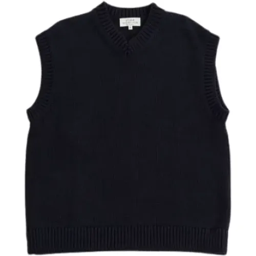 Sleeveless jumper Spun dark navy , female, Sizes: S - Studio Nicholson - Modalova