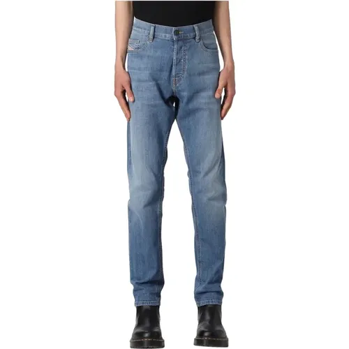 Jeans mit hoher Taille und schmalem Bein , Herren, Größe: W30 - Diesel - Modalova