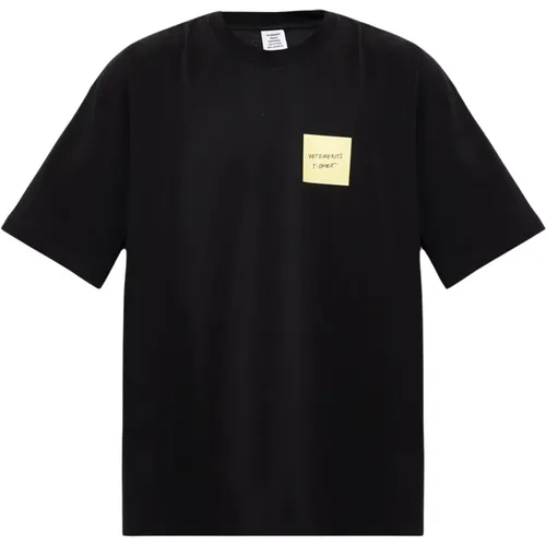 Oversize T-shirt , male, Sizes: M, XS, S - Vetements - Modalova