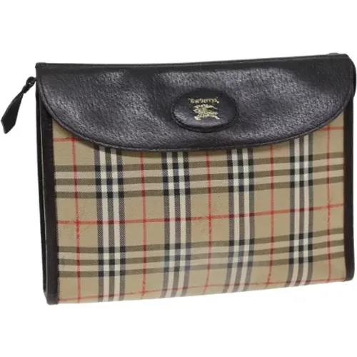 Pre-owned Canvas clutches , female, Sizes: ONE SIZE - Burberry Vintage - Modalova