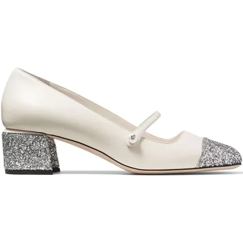 Silver Pumps for Women , female, Sizes: 5 1/2 UK, 4 1/2 UK, 6 UK, 5 UK, 3 UK - Jimmy Choo - Modalova