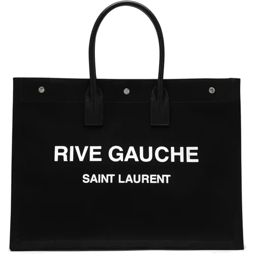 Rive Gauche Leder Tote Tasche - Saint Laurent - Modalova