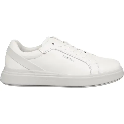 Plain Lace-Up Sneakers , male, Sizes: 9 UK, 7 UK, 11 UK, 6 UK, 10 UK, 12 UK, 8 UK - Calvin Klein - Modalova