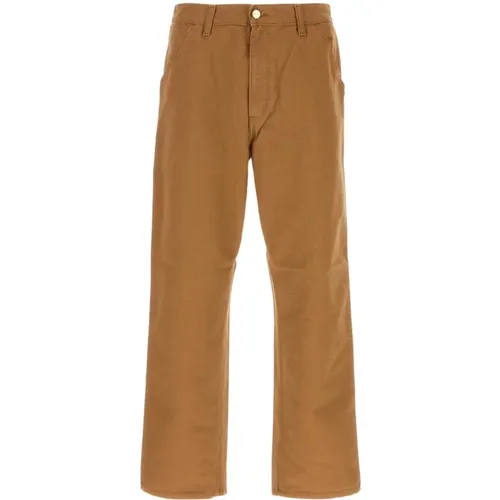 Braune Baumwoll-Kniehose , Herren, Größe: W32 - Carhartt WIP - Modalova