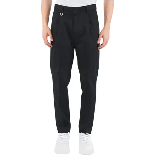 Slim-fit Trousers , male, Sizes: 2XL, XL, L - Paolo Pecora - Modalova