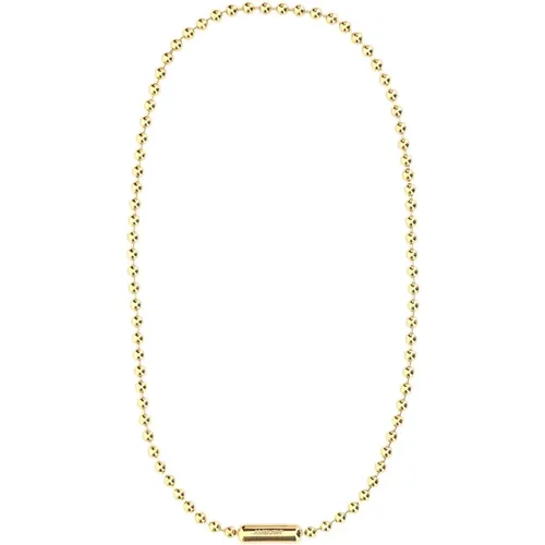 Gold 925 Silberkugelkette Halskette , Herren, Größe: ONE Size - Ambush - Modalova