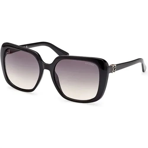 Stilvolle Sonnenbrille Schwarz Verlaufsglas,Stilvolle Sonnenbrille braun Verlauf Havana Rahmen,Beige Brilliance Gradient Sonnenbrille - Guess - Modalova