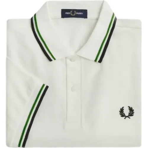 Contrast Striped Cotton Polo Shirt , male, Sizes: XL - Fred Perry - Modalova