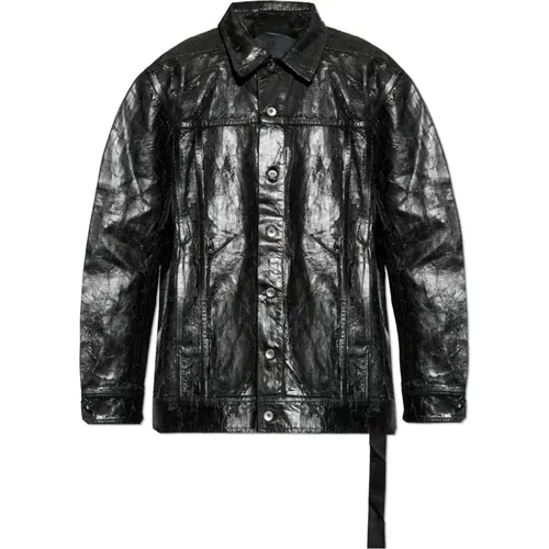 Jacket Jumbo Worker in oversize style , male, Sizes: XS, M, S, L - Rick Owens - Modalova