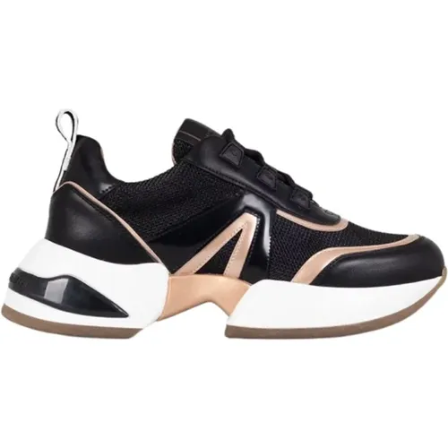 Moderne Marmor Damen Sneaker Schwarz , Damen, Größe: 36 EU - Alexander Smith - Modalova