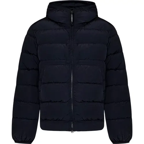 Padded Quilted Jacket with Hood , male, Sizes: L, XL - C.P. Company - Modalova