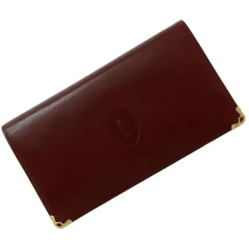 Pre-owned Leather wallets , female, Sizes: ONE SIZE - Cartier Vintage - Modalova