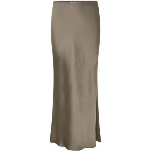 Satin Long Skirt GRS Certified , female, Sizes: M - Samsøe Samsøe - Modalova