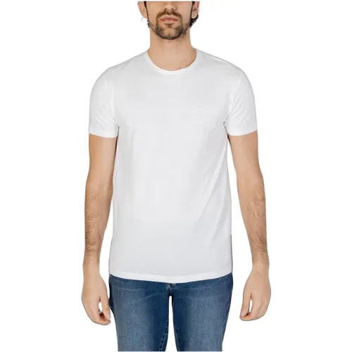 Plain Short Sleeve Round Neck T-shirt , male, Sizes: L, M, XL, 2XL, S - GAS - Modalova