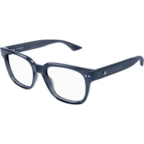 Blaue Stylische Brille Montblanc - Montblanc - Modalova