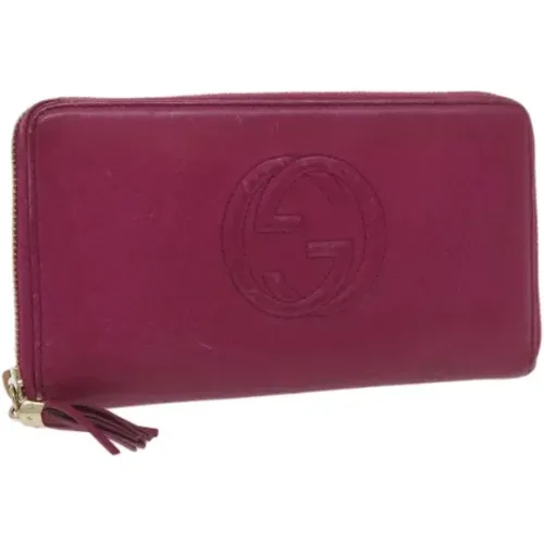 Pre-owned Leather wallets , female, Sizes: ONE SIZE - Gucci Vintage - Modalova