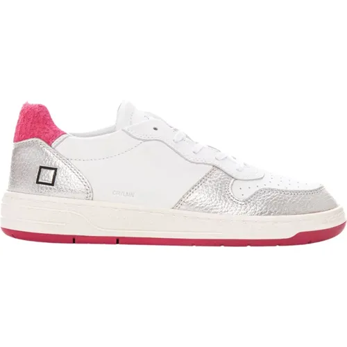 Laminierte Court Sneakers mit Schnürsenkeln , Damen, Größe: 41 EU - D.A.T.E. - Modalova