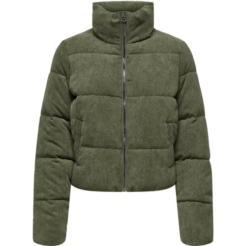 Cord-Optik Steppjacke Highlight , Damen, Größe: L - Only - Modalova