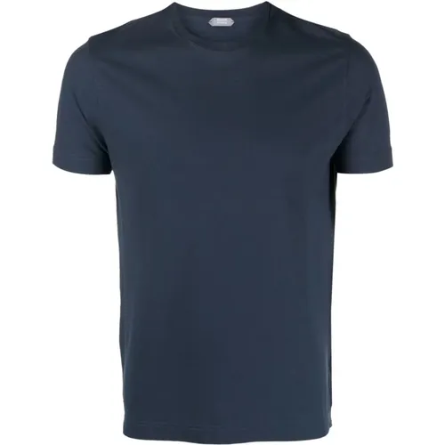 Klassisches T-Shirt für Männer , Herren, Größe: 3XL - Zanone - Modalova