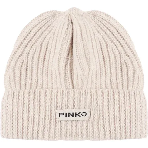 Beige Woll Beanie Mütze PINKO - pinko - Modalova