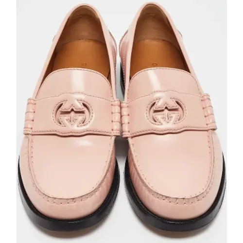 Pre-owned Leather flats , female, Sizes: 7 UK - Gucci Vintage - Modalova