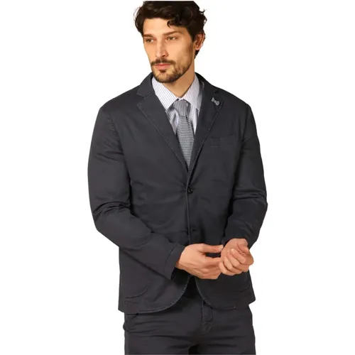 Sommer Da Vinci Herren Blazer Baumwolle Tencel , Herren, Größe: L - Mason's - Modalova