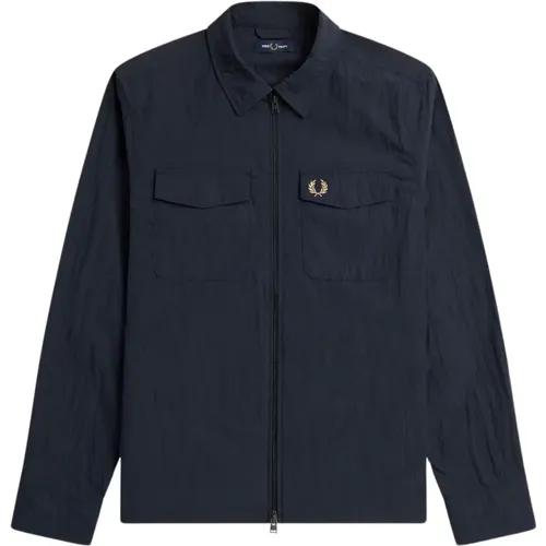 Overshirt Jacket , male, Sizes: M, XL, L, 2XL - Fred Perry - Modalova