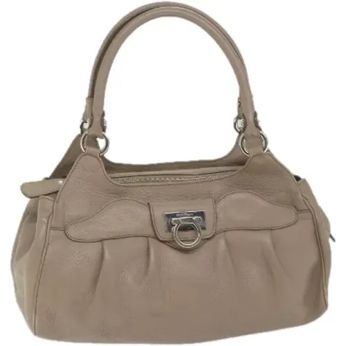 Pre-owned Leather shoulder-bags , female, Sizes: ONE SIZE - Salvatore Ferragamo Pre-owned - Modalova