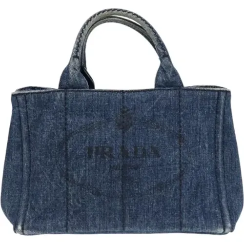 Pre-owned Canvas handbags , female, Sizes: ONE SIZE - Prada Vintage - Modalova