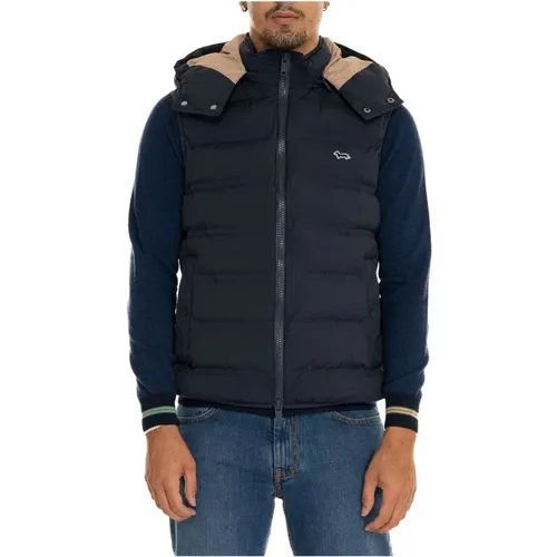 Quilted Gilet with Removable Hood , male, Sizes: XL, 2XL, L - Harmont & Blaine - Modalova