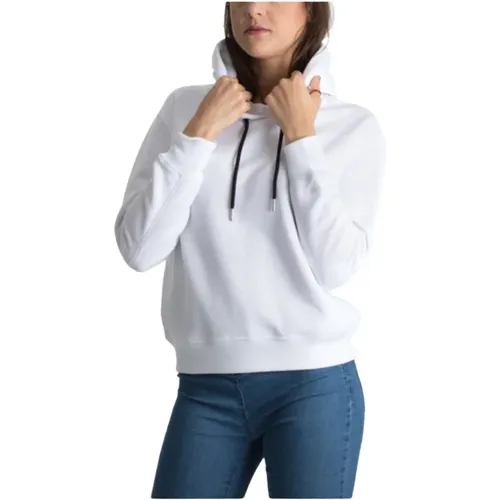 Bestickter Hoodie , Damen, Größe: L - Calvin Klein - Modalova