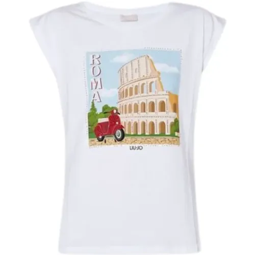 ECS T-Shirt Fashion M/C , female, Sizes: L - Liu Jo - Modalova