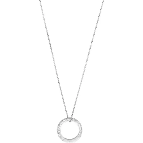 Silbernes Logo Anhänger Halskette , Herren, Größe: M - Maison Margiela - Modalova